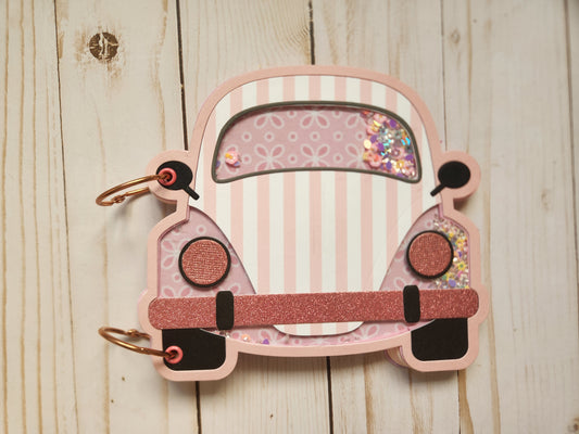 Libreta coche Rosa