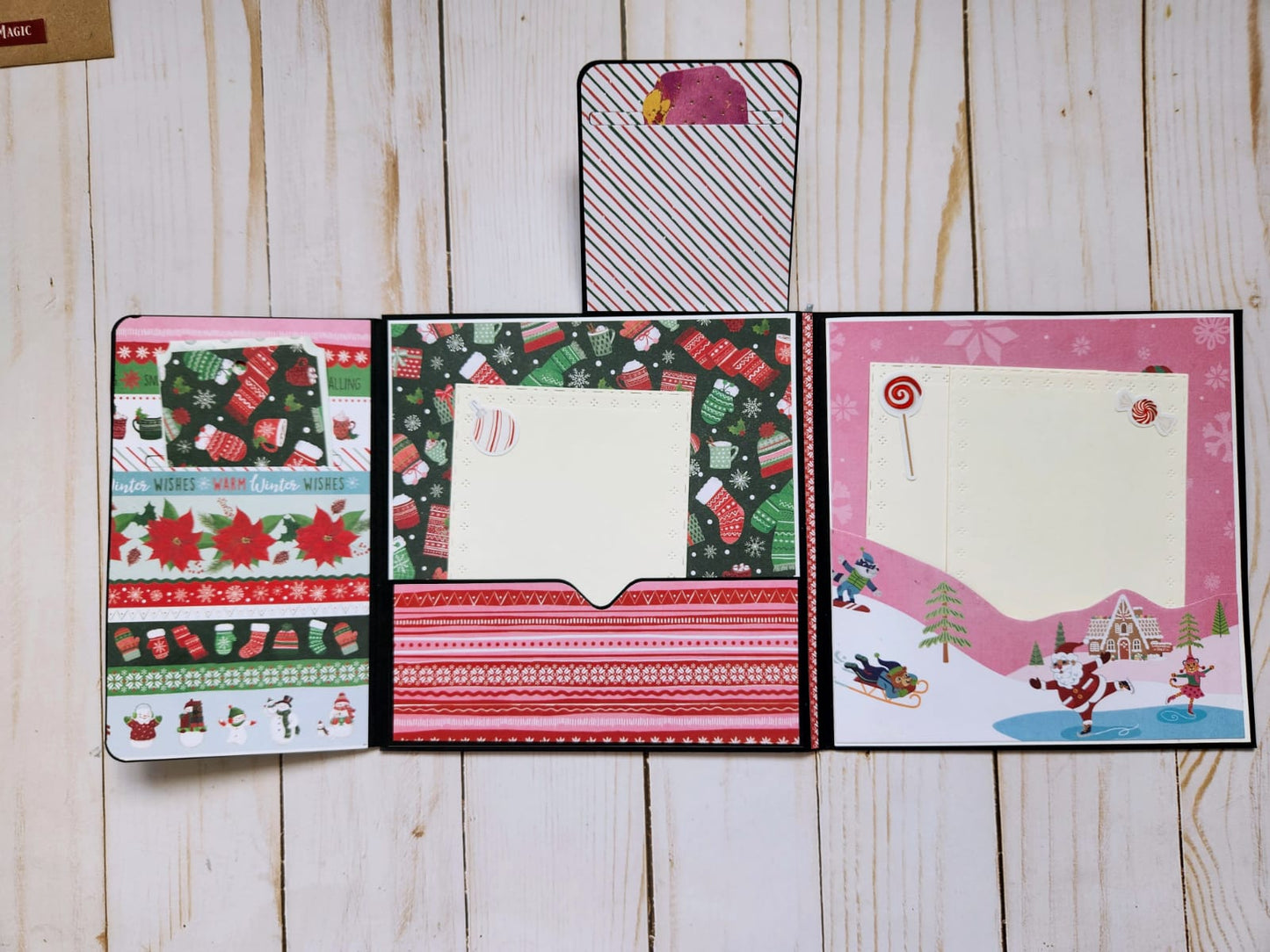 Tarjeta grande "Hot Cocoa" Navidad