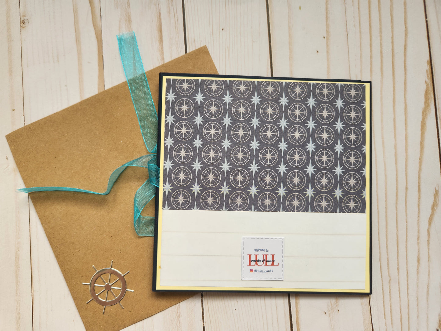 Tarjeta tríptico "Farolillo nautico"