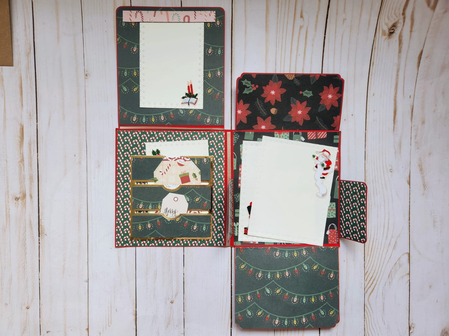 Tarjeta grande Navidad "Merry & Bright"