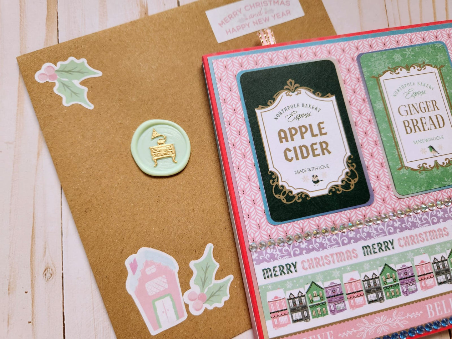 Tarjeta grande "Ginger bread" Navidad